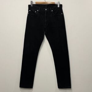 【804】 美品 児島 ジーンズ 赤耳 セルビッジ ブラック デニム パンツ W34 KOJIMA GENES black denim pants 黒 大戦 セルビッチ