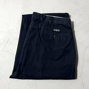 Polo Ralph Lauren チノパンツ ANDREW PANT 36×30 ネイビー 2タック チノパン ポロチノ ラルフローレン 90s 00s ヴィンテージ OLD