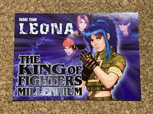 【SNK　グッズ　１４０】カード　LEONA　レオナ　KOF　THEKINGOFFIGHTERS　森気楼　ColleCarA　未来蜂歌留多商会　2000年