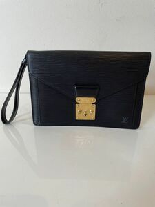 LOUIS VUITTON ルイヴィトン エピ ノワール セカンドバッグ クラッチバッグ セリエドラゴンヌ M52612 VI1903 外観美品 内ポケベタ 現状品