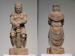 ■観心・時代旧蔵■C180明時代 楠木不動明王 楠木細工彫刻★仏教古美術★仏像★細密細工★廃寺旧蔵★廃寺買出品