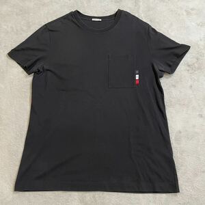 1円　極美品　MONCLER モンクレール　マグリア　半袖　Tシャツ 半袖Tシャツ XXLサイズ 黒　ブラック　　ポケットTシャツ ビッグサイズ 9620