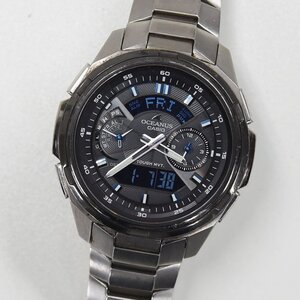 1円 可動品 腕時計 カシオ CASIO オシアナス 5129 OCW-1410 ソーラー メンズ 同梱不可