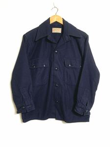 40s FARWEST GARMENTS ビンテージ 濃紺 ダブルボタンフラップ ロガーシャツ ウールシャツ USA製/ヘラクレス CPO フィルソン