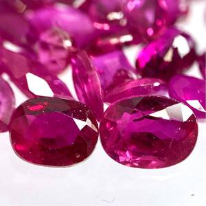 1円〜!!（天然ルビーおまとめ25ct）d 約5g ルース 裸石 宝石 jewelry コランダム ruby w3 57