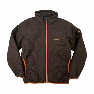 AIGLE エーグル サーモキット 中綿 THERMO/KIT J キルティング ジャケット サイズ M /メンズ/ブラウン×オレンジ/アウトドア