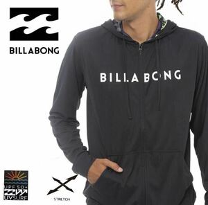 水陸両用 ビラボン 長袖 パーカーラッシュガード フード付き BILLABONG L