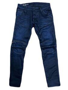 G-STAR RAW 5620 3D ZIP KNEE SUPER SLIM W31 L30 立体裁断 ストレッチ バイカー デニム スキニー パンツ