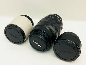 CANON MACRO LENS EF 100mm 1:2.8 / EXTENDER EF 2X 一眼レフカメラ用レンズ 3点まとめ ジャンク 中古【UW060254】