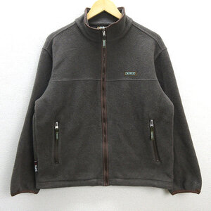 H■エーグル/AIGLE RECOMPOSITION フルジップ フリースジャケットJKT【M】茶/MENS■18【中古】