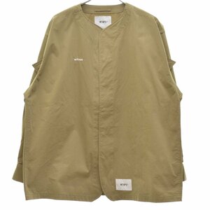 【M】WTAPS / ダブルタップス 22SS 221WVDT-SHM04 SCOUT / LS / NYCO. TUSSAH 長袖シャツ ベージュ beg