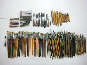 油絵道具 筆 油彩筆 SERIES BRUTUS サンコー SANKO 平筆 丸筆 TOBI 謄写版用 250番技術家用特選 鉄筆 ペインティングナイフ 竹筆 大量