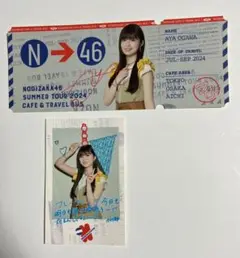 乃木坂46 小川彩　トラベルチケットステッカー　ポラポラロイド風ステッカー