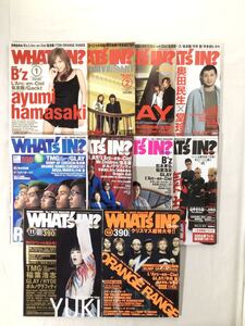 B23 ワッツイン WHAT’S IN? 2004 不揃い 10冊 浜崎あゆみ GLAY 奥田民生 YUKI サザン RIP SLYME 氣志團 宇多田ヒカル 桜井和寿 対談 