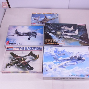 ハセガワ/ドラゴン 他 1/48 EA-6B プラウラー ブラックレイブンズ/DHC-3 otter U-1A/SAAB JA-37 JAKTVIGGEN 等 計5個セット ジャンク【40