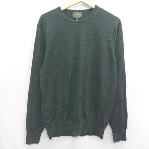 ◇ ⊇ UNITED ARROWS ユナイテッドアローズ 綿 長袖 Tシャツ サイズXL ブラック系 レディース E