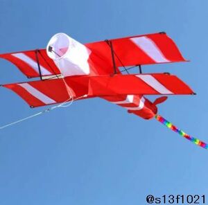 【送料無料】飛行機型の凧　たこ揚げ　スポーツカイト