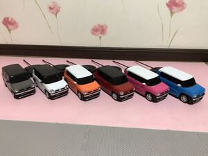 送料無料　スズキ ハスラー　6色セット　ラジコンカー　カラーサンプル　ミニカー　SUZUKI HUSTLER RC CAR