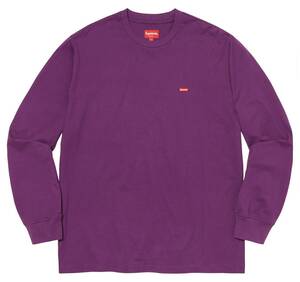 【新品】Supreme Small Box L/S Tee COLOR/STYLE：Purple SIZE：Medium 