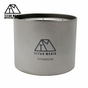 TITAN MANIA チタンマニア アルコールストーブver3 チタン製 軽量 頑丈 シングルコンロ ソロキャンプ アウトドア キャンプ用品