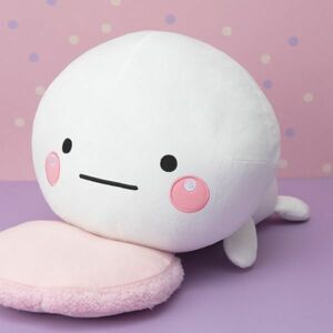 ZZ【しろまる】しろまる ねころび BIG ぬいぐるみ 全1種 タグ付き 新品/寝そべり 寝転び LINE PW