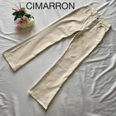 CIMARRON シマロン 白 ホワイトデニム ブーツカット パンツ フレア