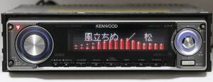 KENWOOD U717 MP3/WMA/AAC/漢字対応 CD/USBデッキ EQ/スペアナ USBメモリ付 中古