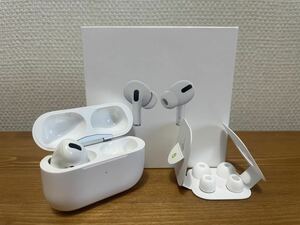 【1円スタート】Apple AirPods Pro 第1世代 エアポッズプロ ワイヤレスイヤホン MLWK3J/A A2084 右耳欠品　動作確認済み