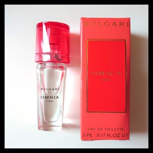 新品 未使用 BVLGARI ブルガリ　 OMNIA オムニア コーラル オードトワレ 5ml 香水 エミレーツ ビジネスクラス アメニティ オードトワレ 