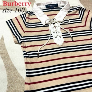 Burberry バーバリー　キッズ　Tシャツ　100 お出かけ　綿　コットン