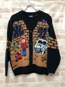 XLARGE エクストララージ BOY KNIT CARDIGAN 101244015007 ブラック S 111407522