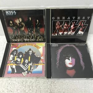 I0614A3 KISS キッス CD 4巻セット 音楽 洋楽 ハードロック ロック / SMASHES,THRASHES&HITS / GREATEST / PAUL STANLEY 他