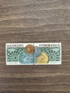 外国切手　アメリカ　1975　コイン　２種