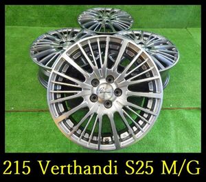 【215】展示品◆Verthandi S25 M/Gホイール◆16x6.5J 5穴 PCD100 +45 4本 エクシーガ レガシィ プリウス など