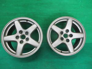 ☆超希少☆マツダ RX-7純正 ホイール２本セット【16×8J+50 5H-PCD114.3】FD3S 埼玉県発 現物確認OK♪