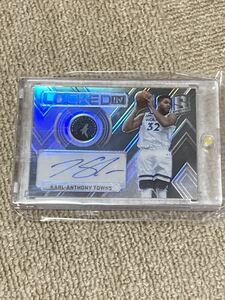 Panini NBA SPECTRA 2017-18 KARL ANTHONY TOWNS autograph 直筆サインカード 49シリ