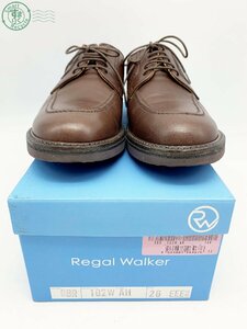 2406600859　♭ REGAL Walker リーガル ウォーカー 102W Uチップシューズ ブラウン系 ビジネス カジュアル 箱付き 26.0cmEEE 中古