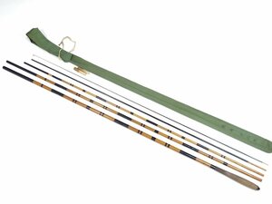 孤舟 硬式 鶺鴒 1966 へら竿 16尺 5本継 口栓 竿袋 ヘラブナ ヘラ竿 和竿 竹竿 300