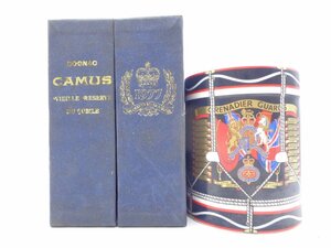 同梱不可 1円～CAMUS VIEILLE RESERVE DU JUBILE 1977 カミュ ジュビリー ドラム型 陶器 コニャック ブランデー 箱入 G34637