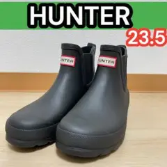 【フォロー割対象‼️】HUNTERショートブーツ ブラック　チェルシーブーツ