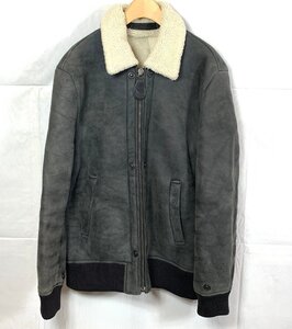 Martin Margiela マルタンマルジェラ ボア ムートン ジャケット サイズ:54 ブラック系 グレー系 メンズ ☆良品☆[652-0102-2E2]