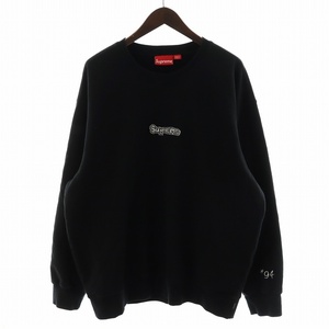 シュプリーム SUPREME 21SS gonz logo crewneck トレーナー スウェット 裏起毛 ロゴ L 黒 ブラック /AN7 メンズ