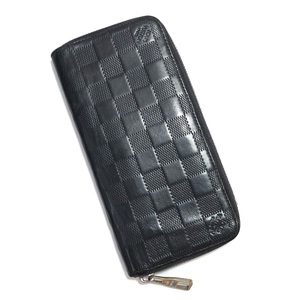 【IT776PUNREVC】LOUIS VUITTON ルイヴィトン N63548 ダミエ アンフィニ ジッピーウォレット ヴェルティカル 長財布 ラウンドファスナー