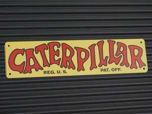 送料\300【CATERPILLAR・キャタピラー】※《メタルサインボード》100×400mm　アメリカン雑貨　ブリキ看板