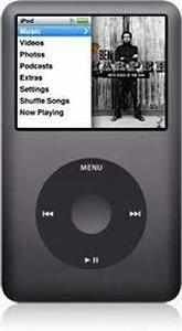 Music Player iPod Classic 第6世代 120GB ブラック プレーンホワイトボッ (中古品)