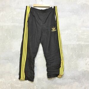 vintage 90ｓ L◆お洒落な逸品◆Adidas/アディダス ジャージ トラックパンツ パンツ トレフォイル ブラック L メンズ K83 ｃ2906