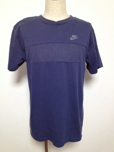 オールド　古着 80’s NIKE　Tシャツ 紺タグ ヴィンテージ L ナイキ スポーツ 　メッシュ　スウェット　カットソー