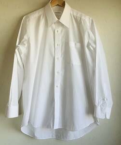 【中古美品】ワイシャツ　長袖　ビジネス　Lサイズ　首回り40 白地　冠婚葬祭　ホワイトシャツ