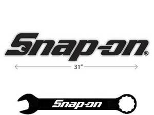 Snap-on（スナップオン）ロゴステッカー,抜き文字.ブラックL特大