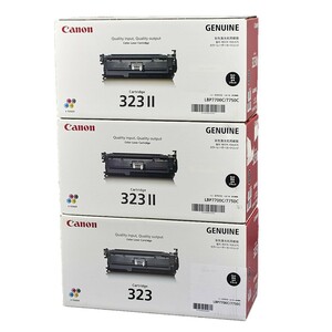 送料無料!! CANON カートリッジ323II ブラック 2645B003 2本 カートリッジ323 ブラック 2644B003 1本計3本セットトナー 純正